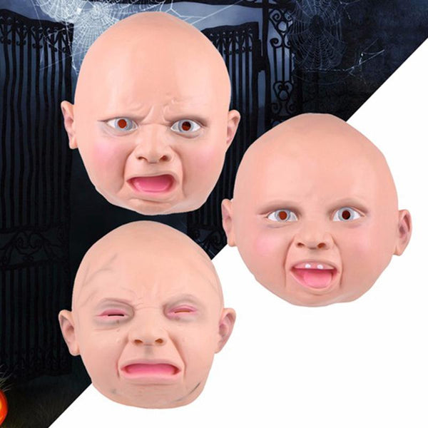 screaming baby face mask