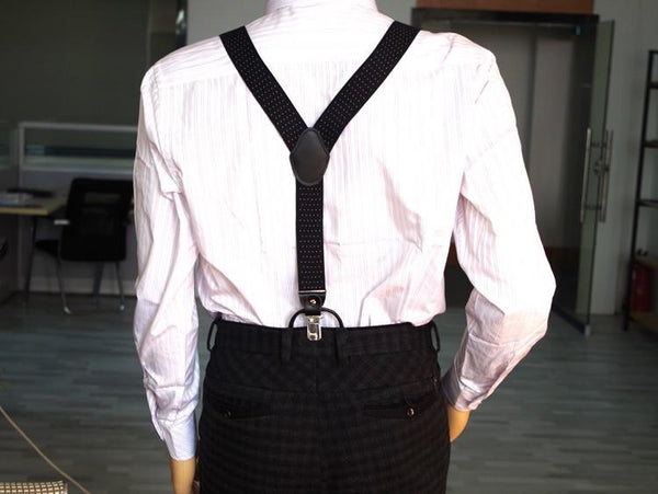  Men's Button Suspenders