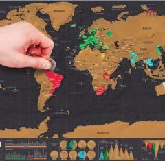Deluxe Edition World Scratch Map TheBazaarist - Trendspotter of